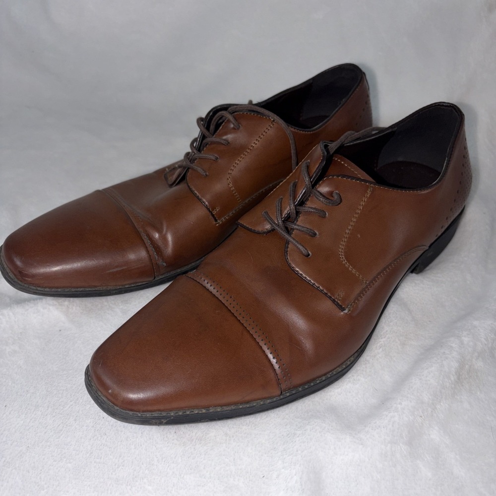 Unlisted Kenneth Cole Production Lesson Plan Men's Dress Shoes COGNAC‎ Size 11